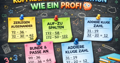 8. Kopfrechnen: die super Methoden für eine Subtraktion wie ein Profi 🧠