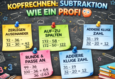 8. Kopfrechnen: die super Methoden für eine Subtraktion wie ein Profi 🧠